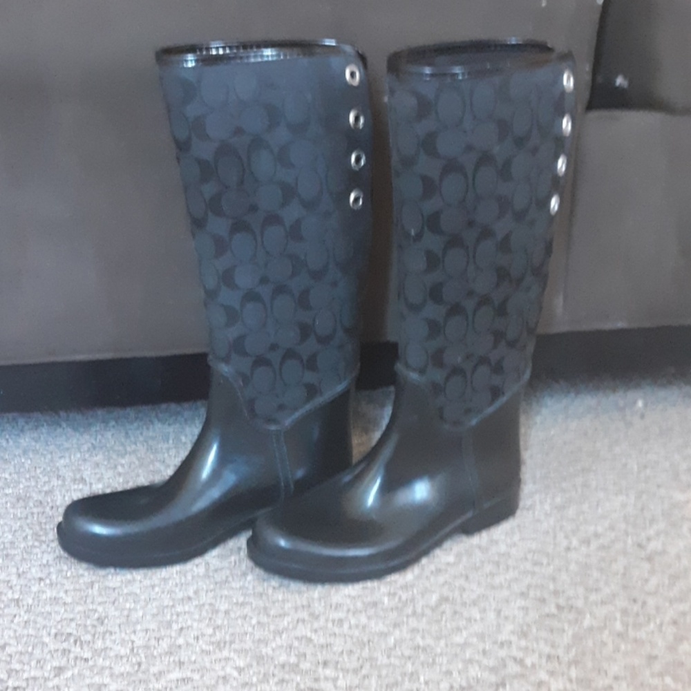 Coach rain boots